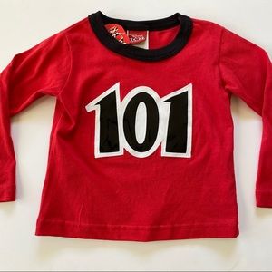 101 Dalmatians Red Long Sleeve Kids Shirt NEW NOS